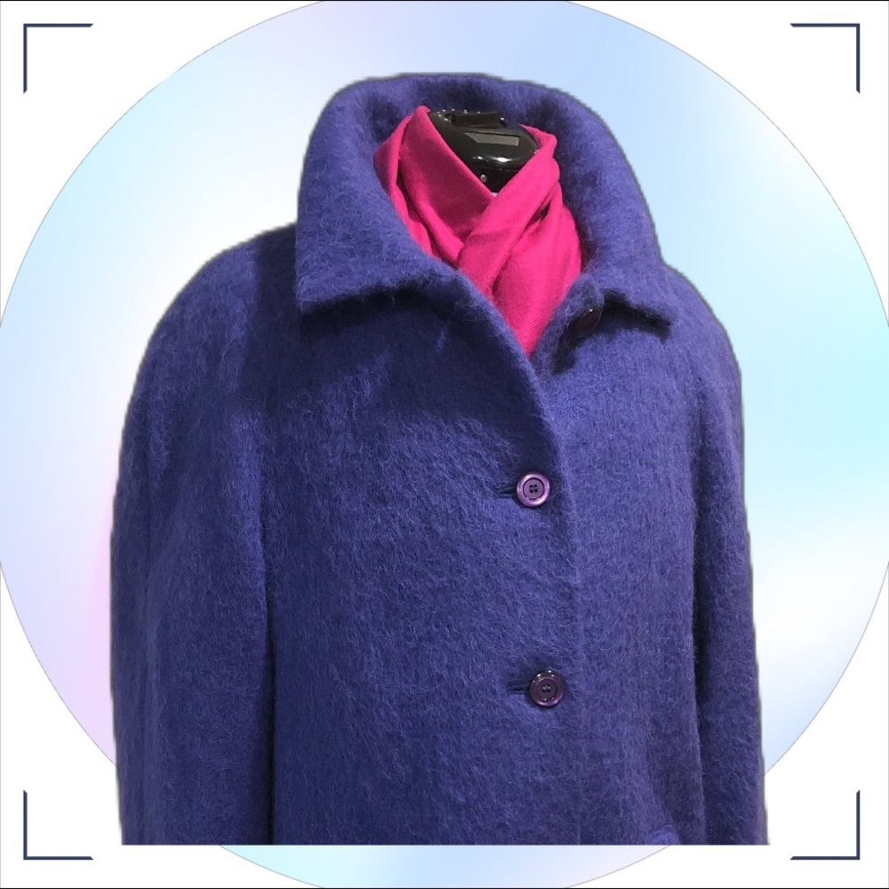 WOW 💜 dark purple coat in mohair, alpaca, and wool! Vintage from TOG SHOP (16)